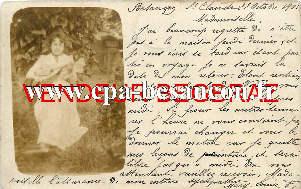 BESANÇON - St-Claude - 22 octobre 1901